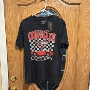 Chemistry Corvette T-Shirt Mens M Black 1989 Chevrolet ZR-1 Graphic Tee New‎
